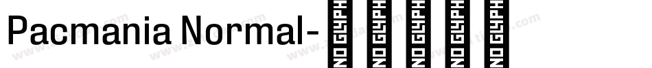 Pacmania Normal字体转换